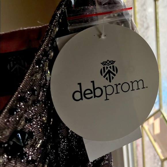 Never worn silver glitter prom dress - Picture 12 of 12